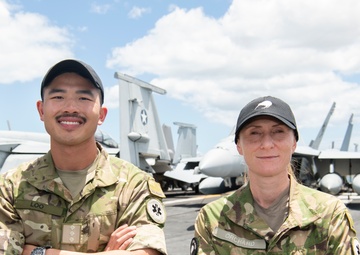 New Zealand Army Dentists working onboard USS Carl Vinson