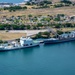 RIMPAC 2024: Aerial view of MV Asterix, USNS Pecos moored at Ford Island