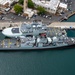 RIMPAC 2024: Aerial view of HMCS Vancouver, HMCS Max Bernays moored at Pearl Harbor