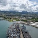 RIMPAC 2024: Aerial view of USS Carl Vinson, USS Somerset moored at Pearl Harbor