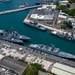 Aerial View of Ships Moored at Pearl Harbor and Ford Island During RIMPAC 2024