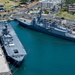 RIMPAC 2024: Aerial view of JS Kunisaki, JS Haguro moored at Pearl Harbor