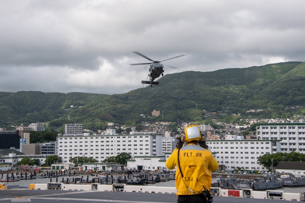 Helicopter Sea Combat Squadron (HSC) 25 Embarks Aboard USS America (LHA6)