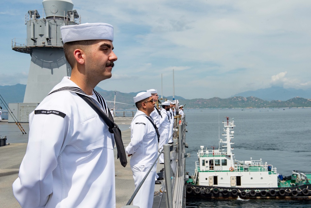 USS BLUE RIDGE ARRIVES IN VIETNAM