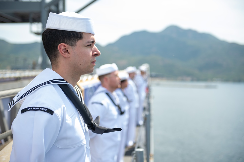 USS BLUE RIDGE ARRIVES IN VIETNAM