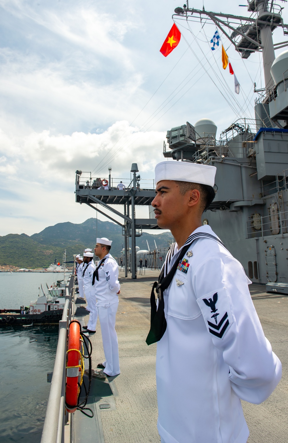 USS BLUE RIDGE ARRIVES IN VIETNAM