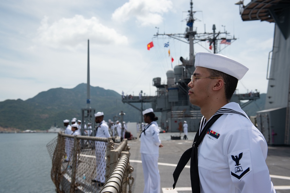 USS BLUE RIDGE ARRIVES IN VIETNAM