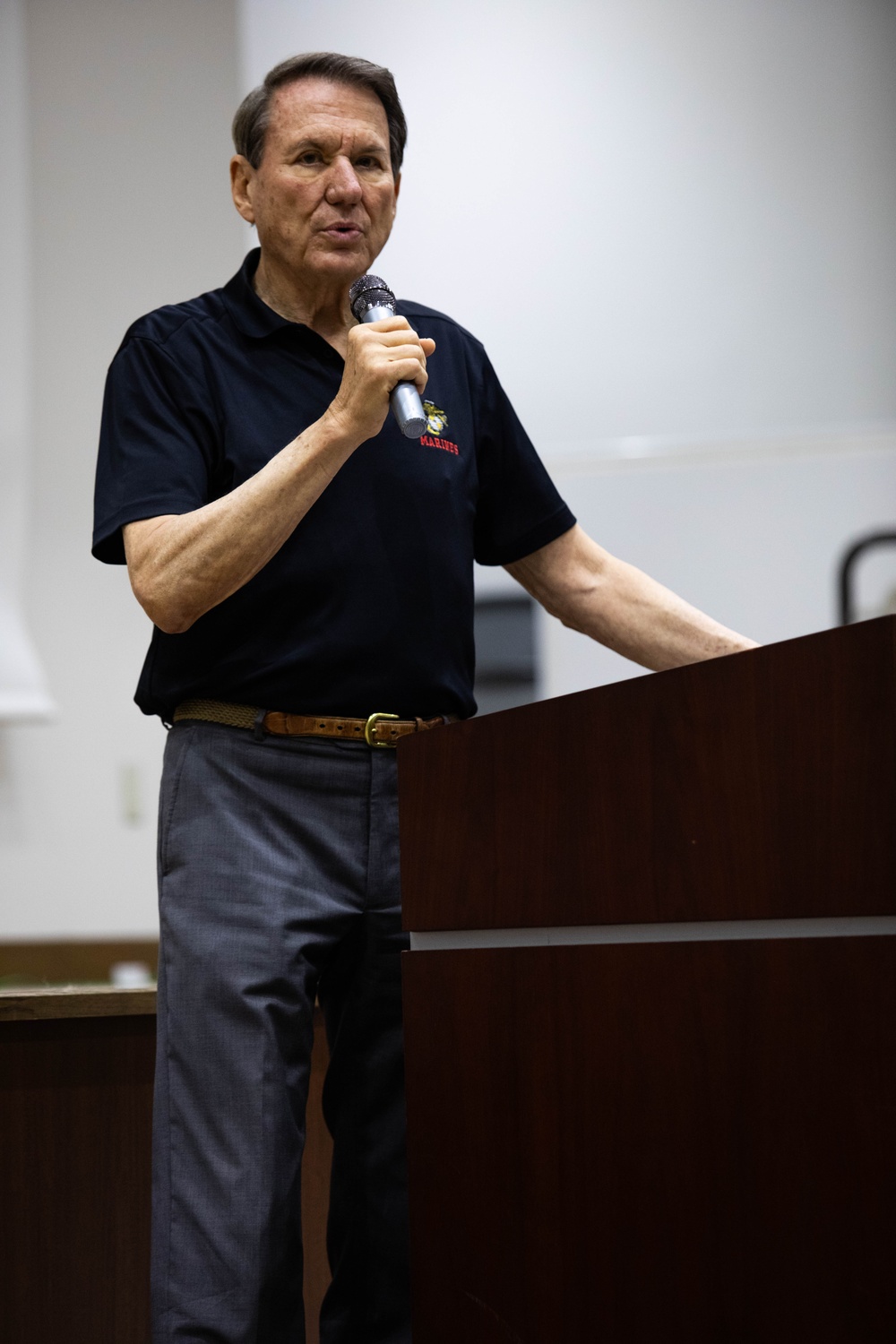 The Real Hero from the Silver Screen: Vietnam War Marine Machine Gunner Phil Downer visits MCAS Iwakuni to talk about Resilience and Self-Improvement.