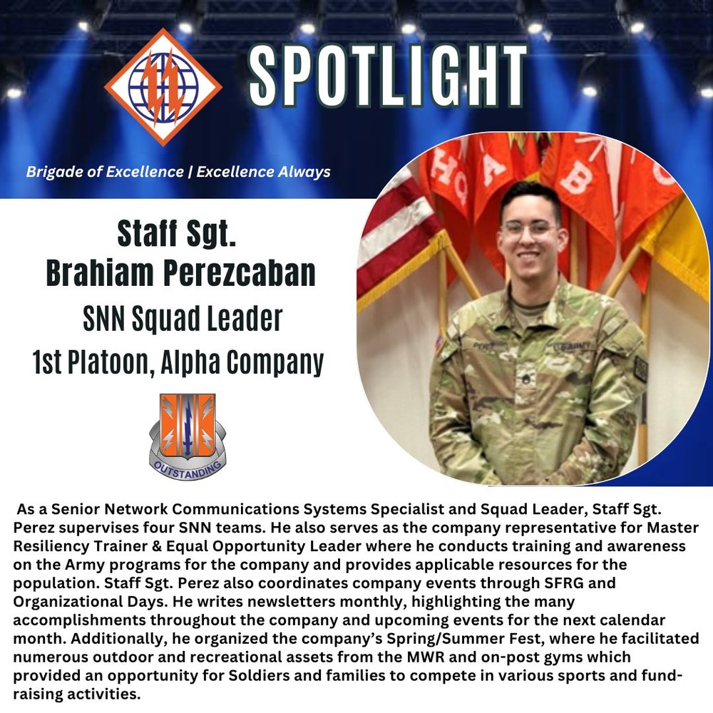 2d TSB Spotlight: Staff Sgt. Brahiam Perezcaban