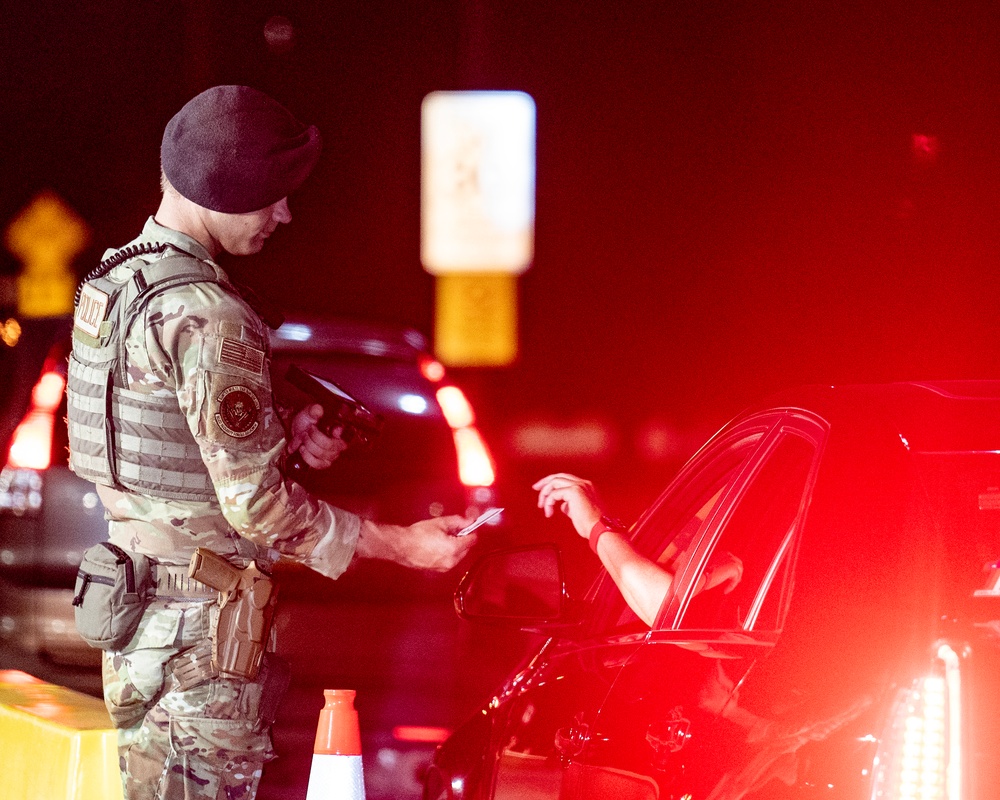 Joint Base San Antonio-Lackland gate traffic
