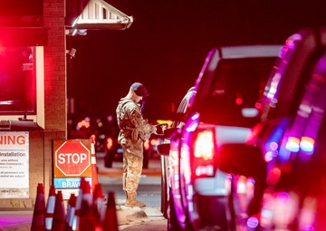 Joint Base San Antonio-Lackland gate traffic