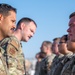 332d Expeditionary Logistics Readiness Squadron conduct an open ranks inspection while deployed