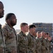 332d Expeditionary Logistics Readiness Squadron conduct an open ranks inspection while deployed