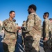 332d Expeditionary Logistics Readiness Squadron conduct an open ranks inspection while deployed