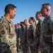 332d Expeditionary Logistics Readiness Squadron conduct an open ranks inspection while deployed