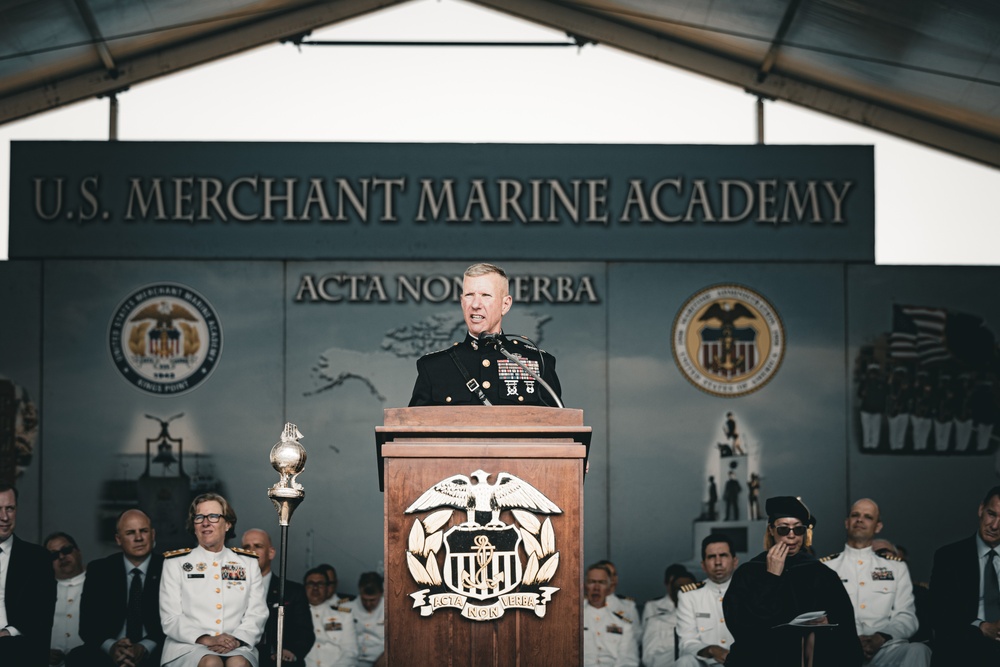 Commandant, Gen. Smith, Attends Merchant Marine Academy Commencement Ceremony