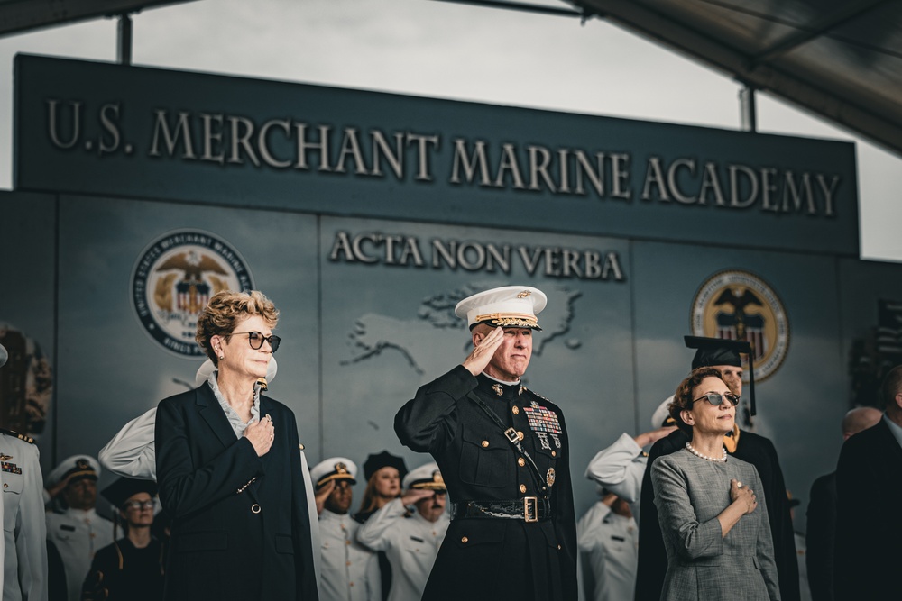 Commandant, Gen. Smith, Attends Merchant Marine Academy Commencement Ceremony