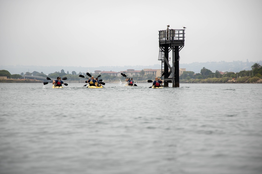 Kayak Team-Building Event With 3rd Recruit Training Battalion