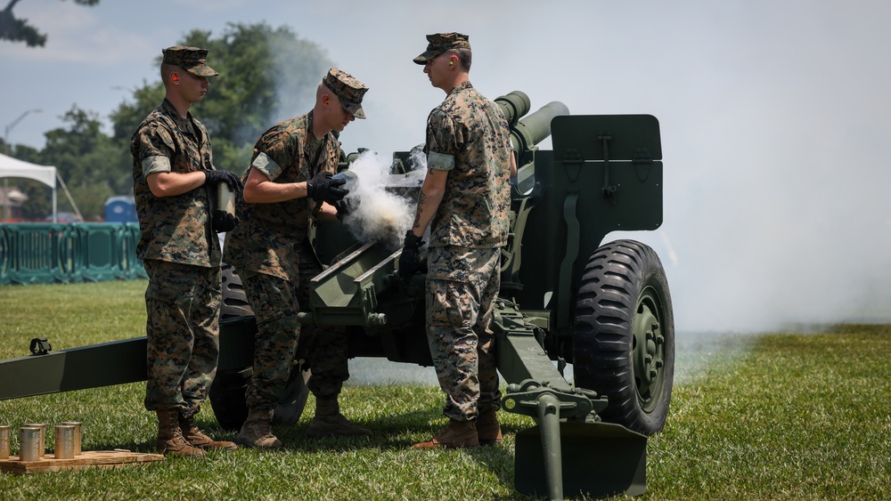 For Those About To Rock: 2d MARDIV Independence Day 21-Gun Salute