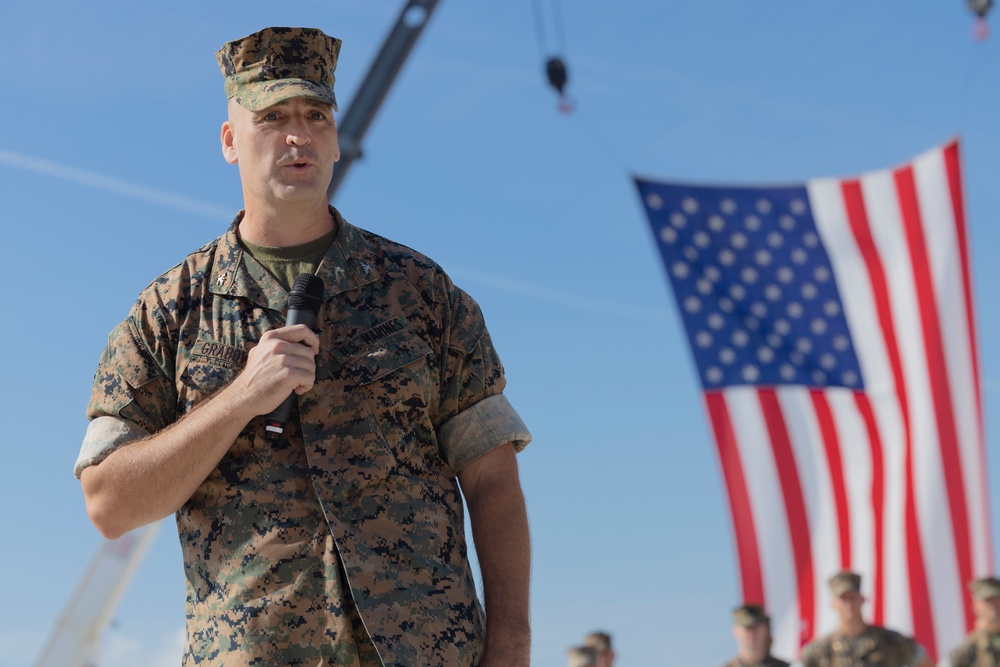 Marine Aviation Logistics Squadron (MALS) 26 change of command ceremony