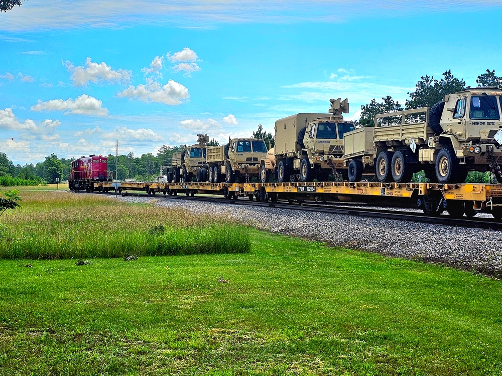 Fort McCoy supports second major rail movement in 2024 with return of Wisconsin National Guard equipment, vehicles