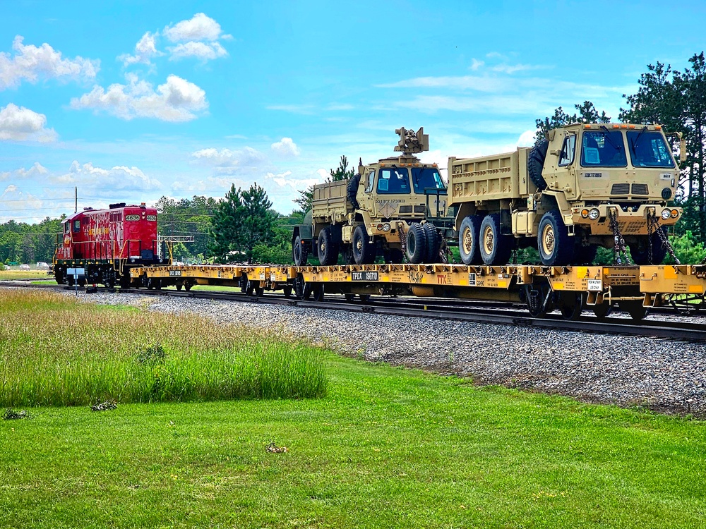 Fort McCoy supports second major rail movement in 2024 with return of Wisconsin National Guard equipment, vehicles