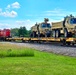 Fort McCoy supports second major rail movement in 2024 with return of Wisconsin National Guard equipment, vehicles