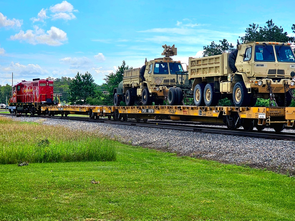 Fort McCoy supports second major rail movement in 2024 with return of Wisconsin National Guard equipment, vehicles