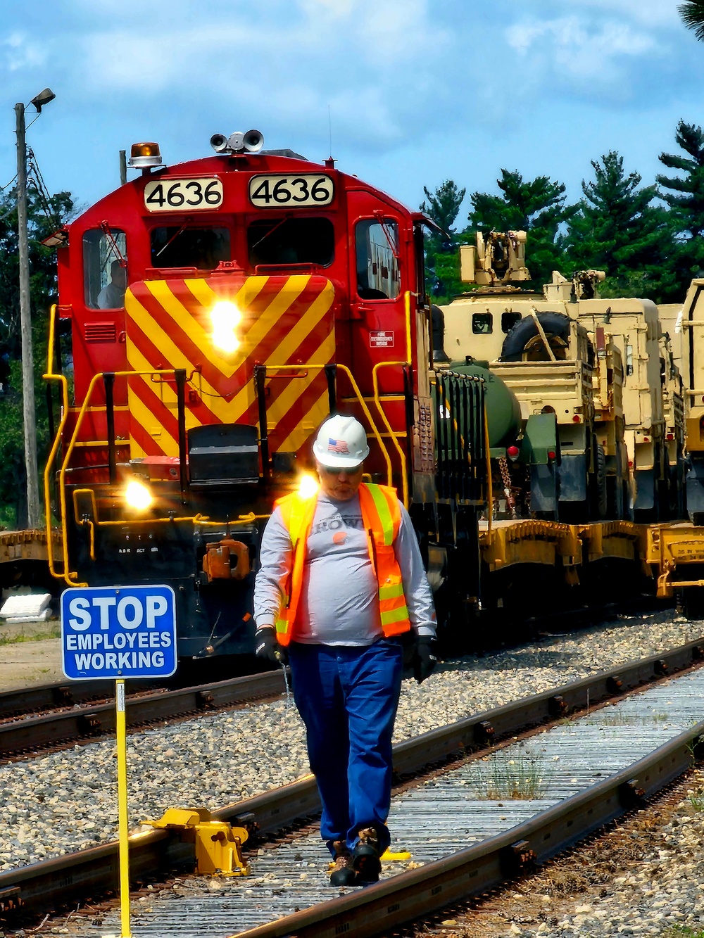 Fort McCoy supports second major rail movement in 2024 with return of Wisconsin National Guard equipment, vehicles