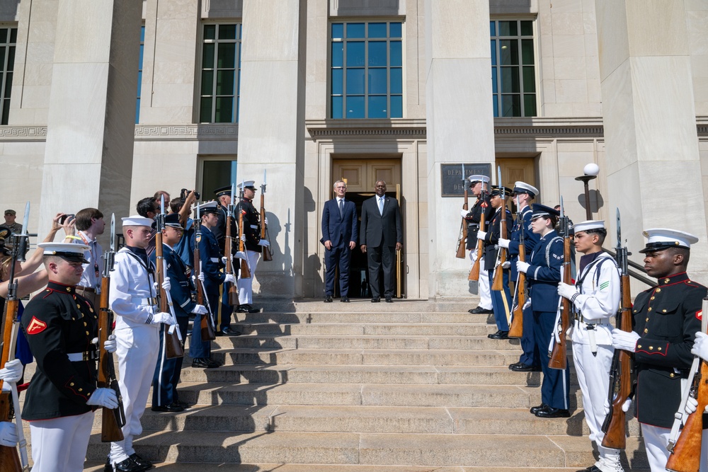 Secretary Austin hosts NATO SecGen