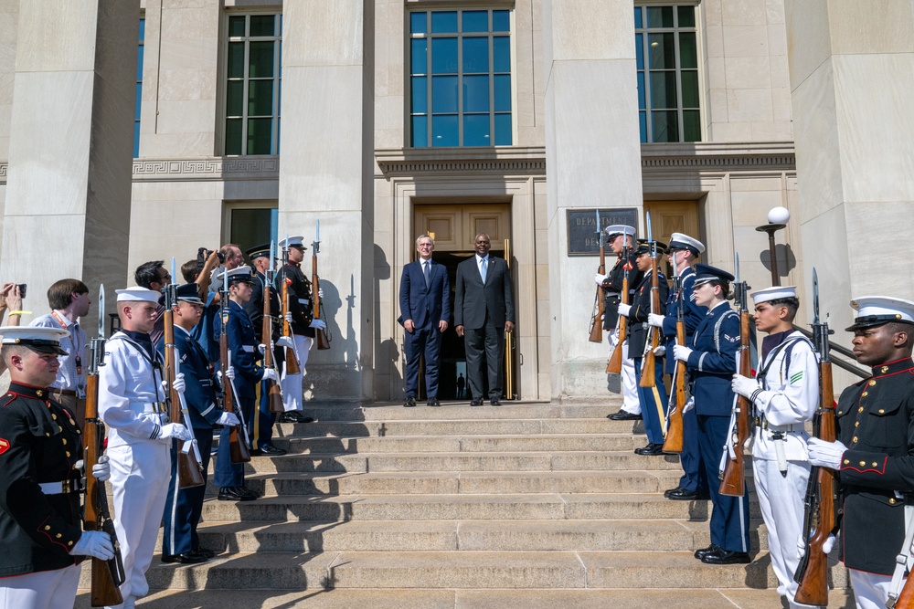 Secretary Austin hosts NATO SecGen