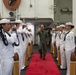 Abraham Lincoln sailors render honors to Vice Adm. Dan Cheever