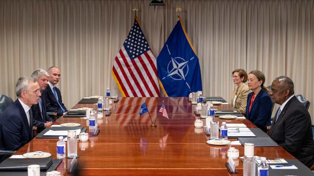 Secretary Austin hosts NATO SecGen