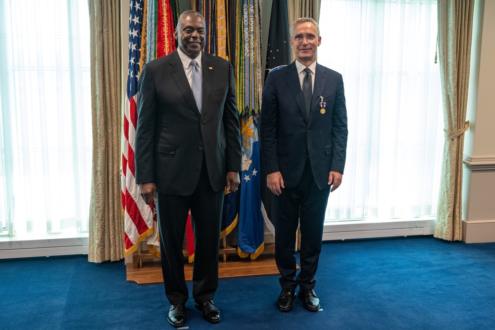 Secretary Austin hosts NATO SecGen