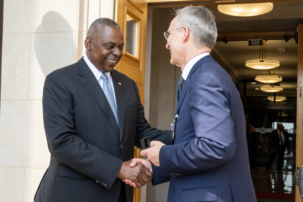 Secretary Austin hosts NATO SecGen