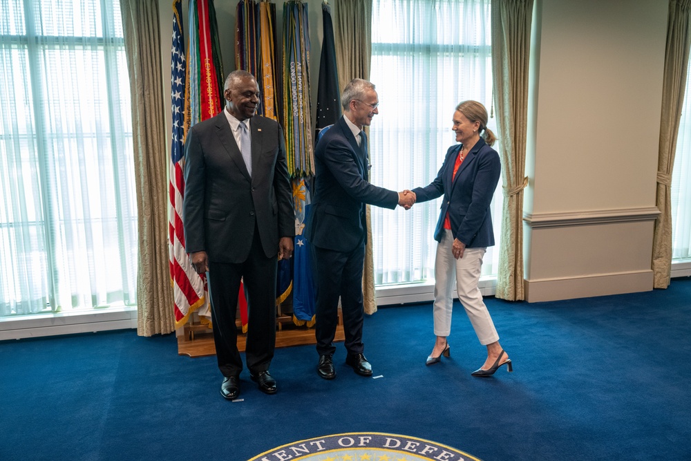 Secretary Austin hosts NATO SecGen