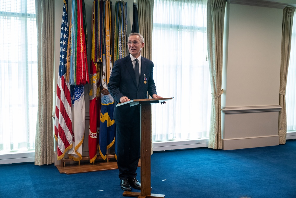 Secretary Austin hosts NATO SecGen