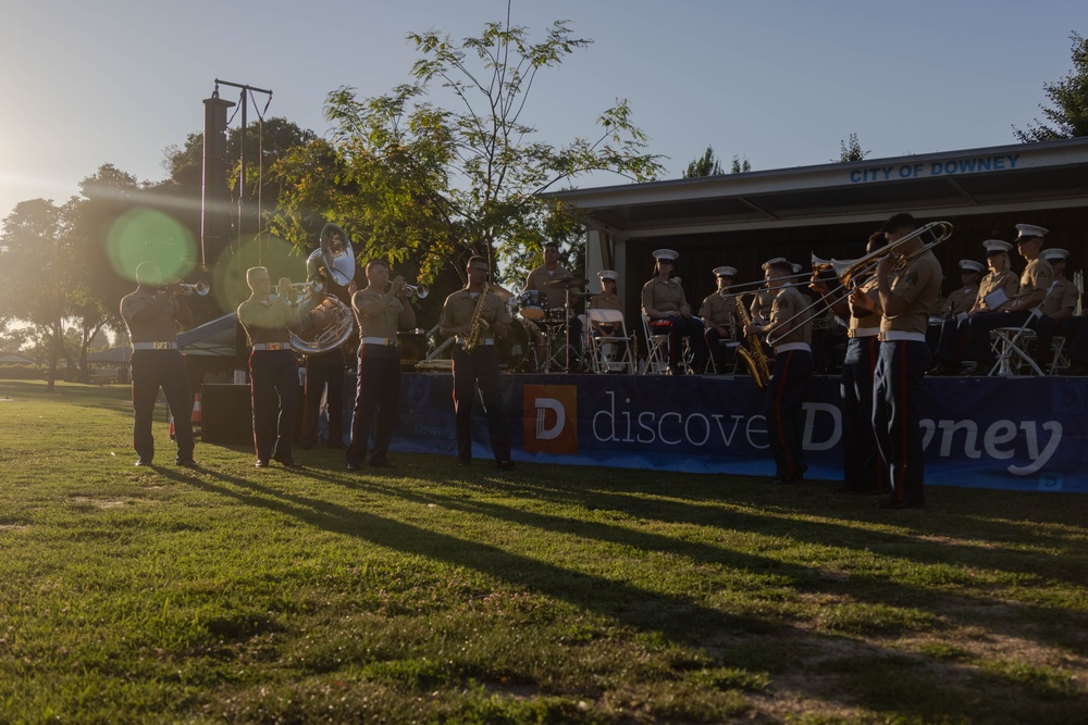 1st MARDIV Band performs at Downey Concerts Under the Stars