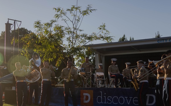 1st MARDIV Band performs at Downey Concerts Under the Stars
