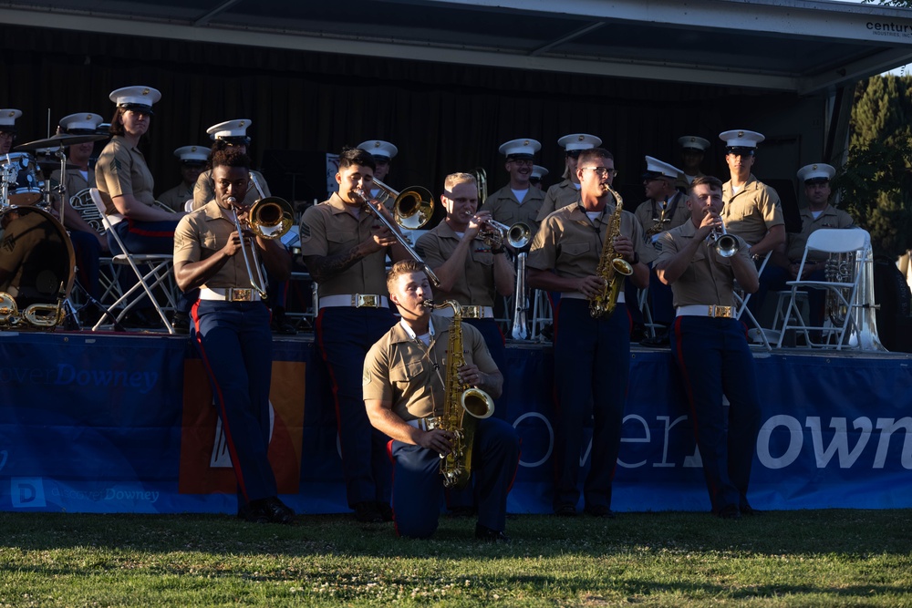 1st MARDIV Band performs at Downey Concerts Under the Stars