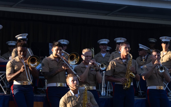 1st MARDIV Band performs at Downey Concerts Under the Stars