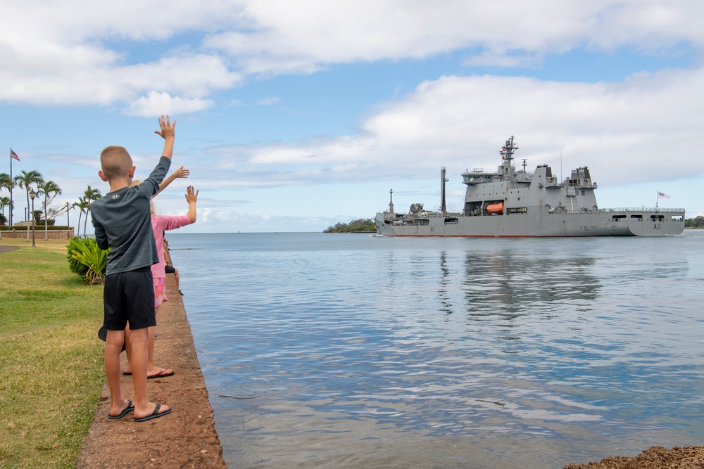 HMNZS Aotearoa Departs for the Force Integration Phase of Exercise RIMPAC 2024