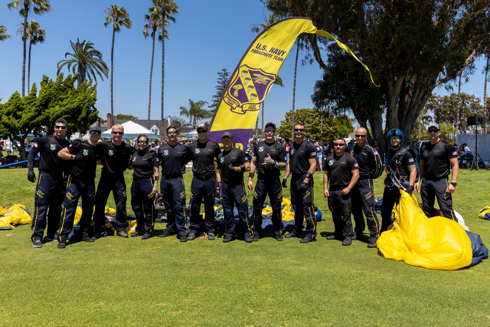 Navy Parachute Team Independence Day Jump 2024