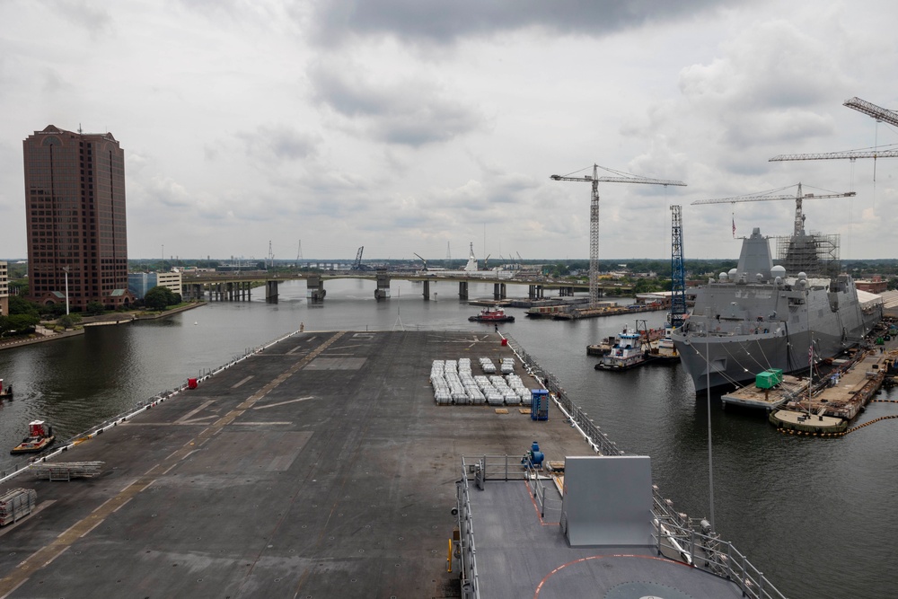 USS Bataan Transits to General Dynamics NASSCO