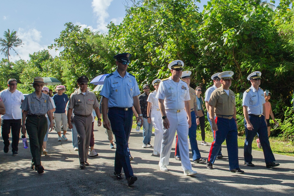 Camp Blaz Marines participate in the Mañenggon Memorial Ceremony