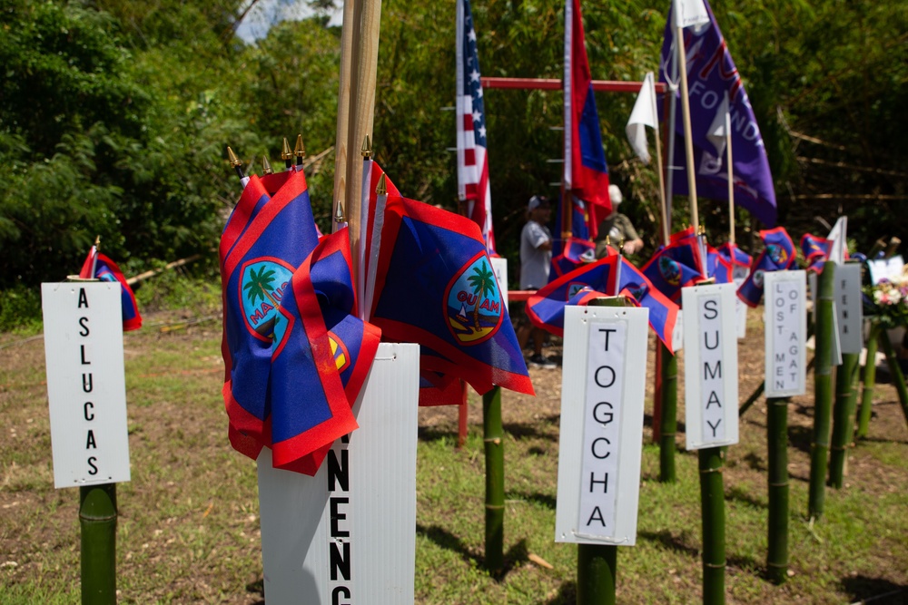 Camp Blaz Marines participate in the Mañenggon Memorial Ceremony