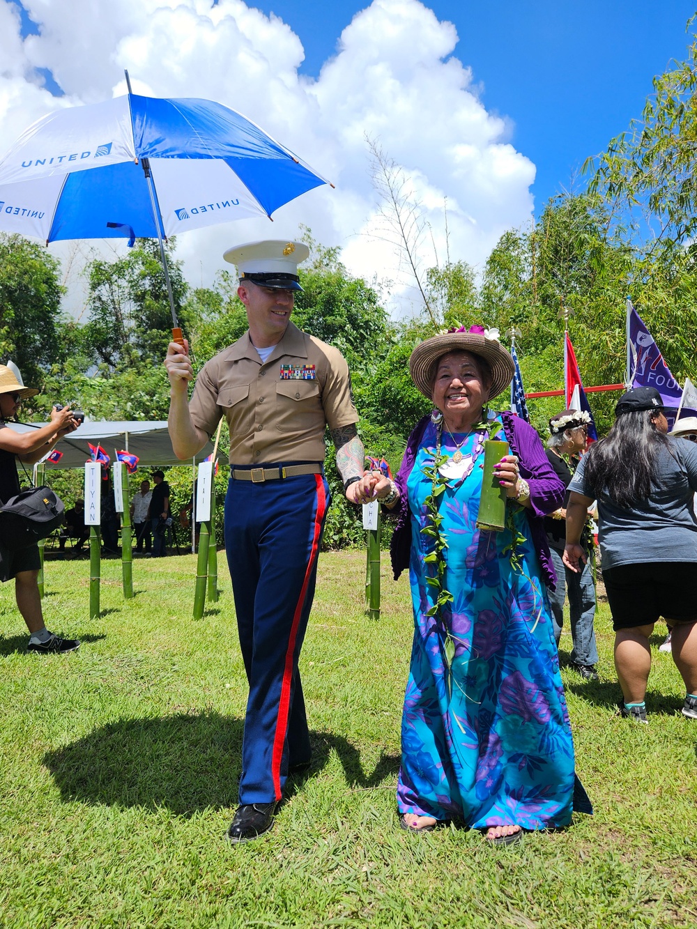 Camp Blaz Marines participate in the Mañenggon Memorial Ceremony