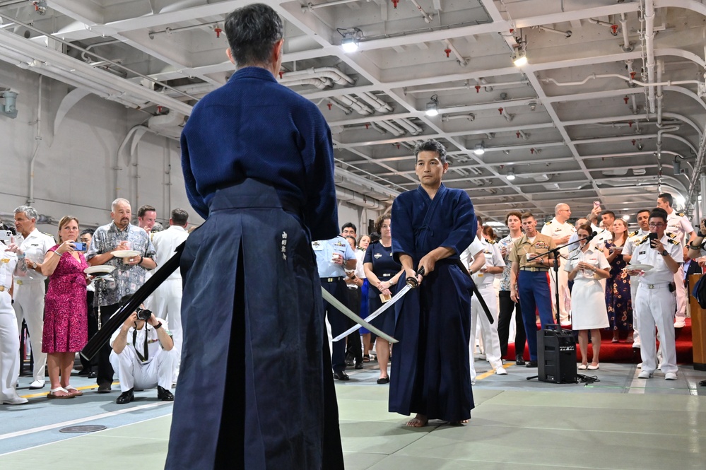 JS Kunisaki hosts reception for partner nations at RIMPAC 2024