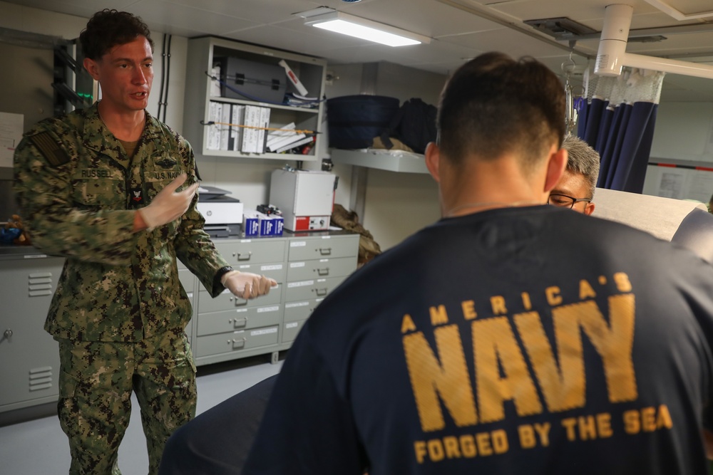 Burlington Sailor Provides Intravenous Training