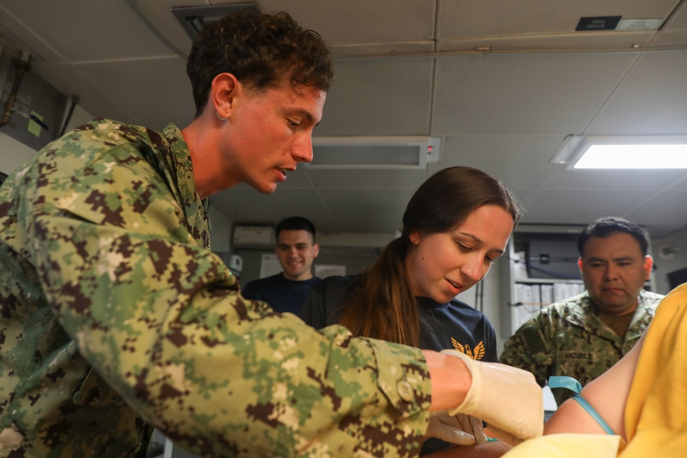 Burlington Sailors Recieve Intravenous Training